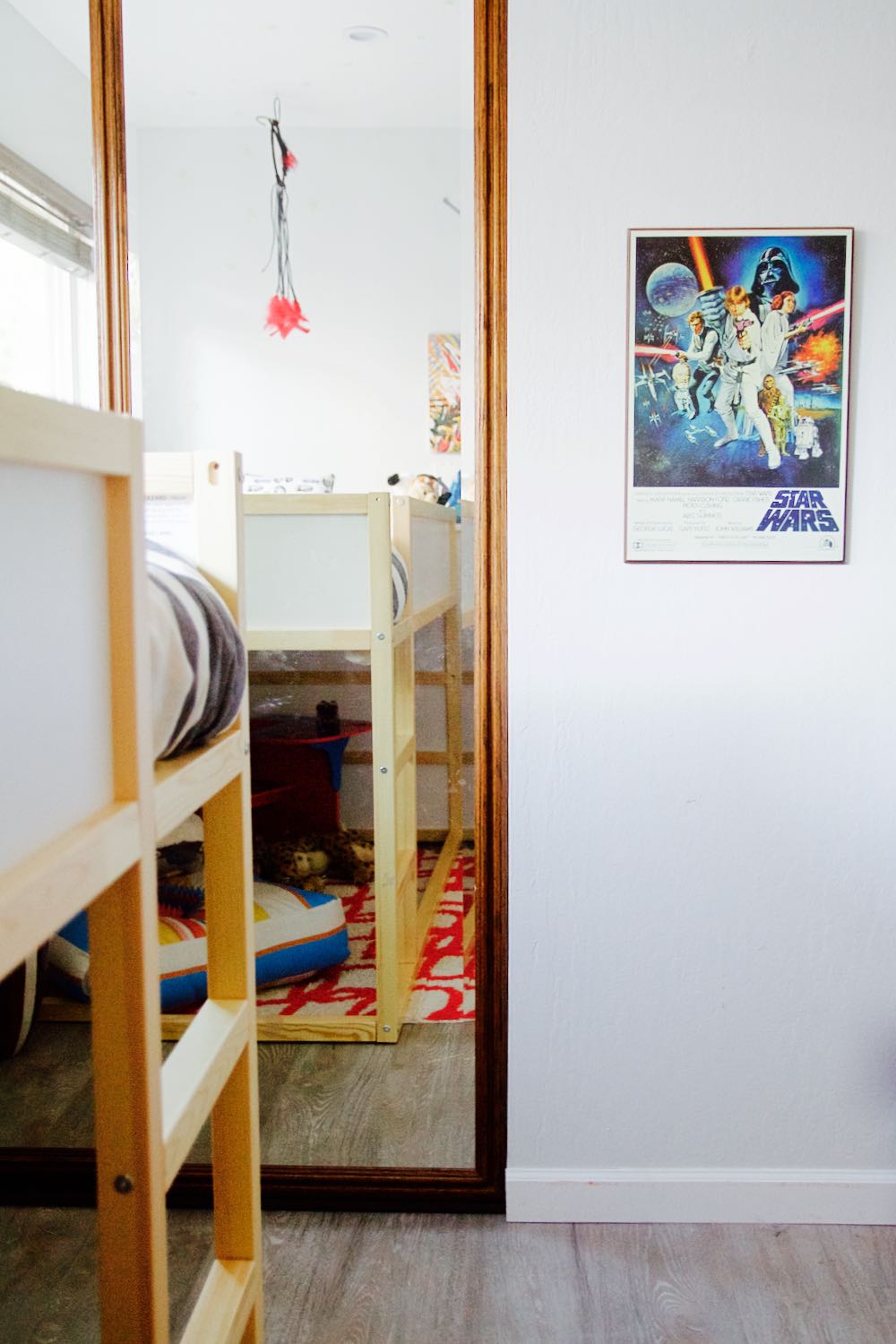 Ikea Kura Bunk Bed in a little boy's room