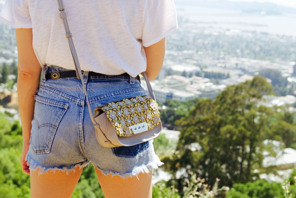 Zac Posen mini Eartha crossbody with floral appliqués