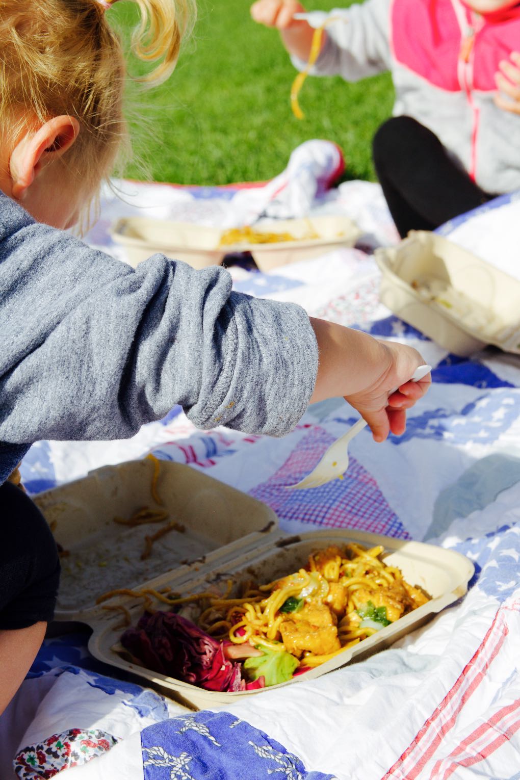 Off the grid food trucks in Presidio Park San Francisco