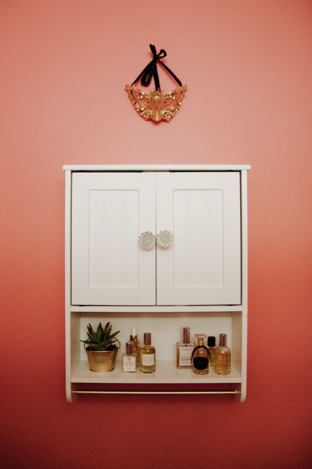 transform a small bathroom using a single bright color