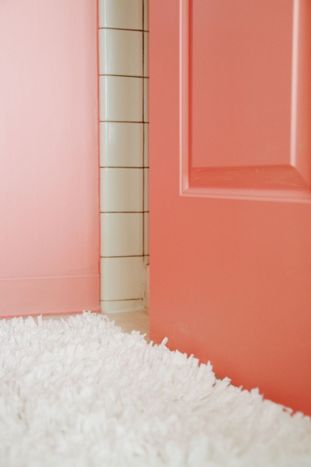 transform a small bathroom using a single bright color