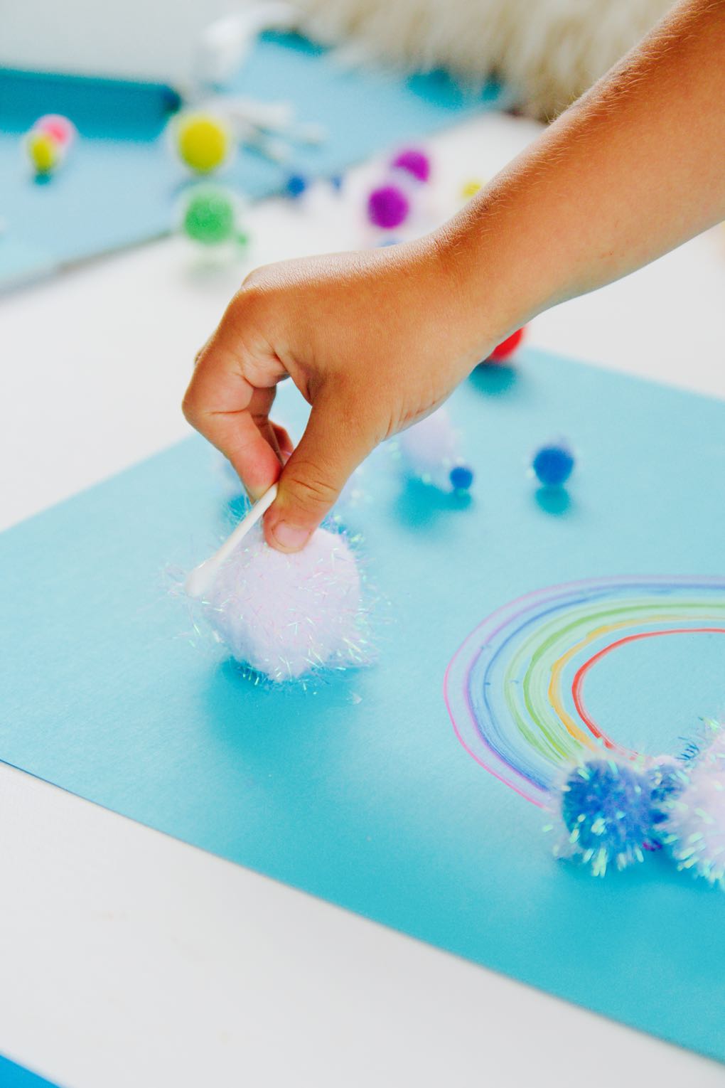 easy craft for kids to make a diy rainbow