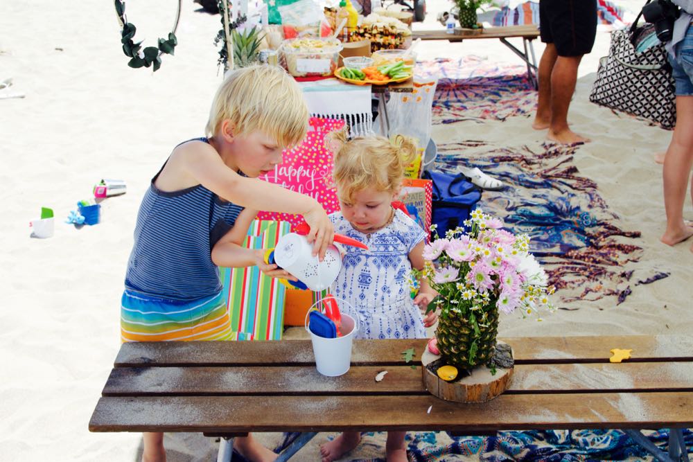 how to throw a birthday party at the beach