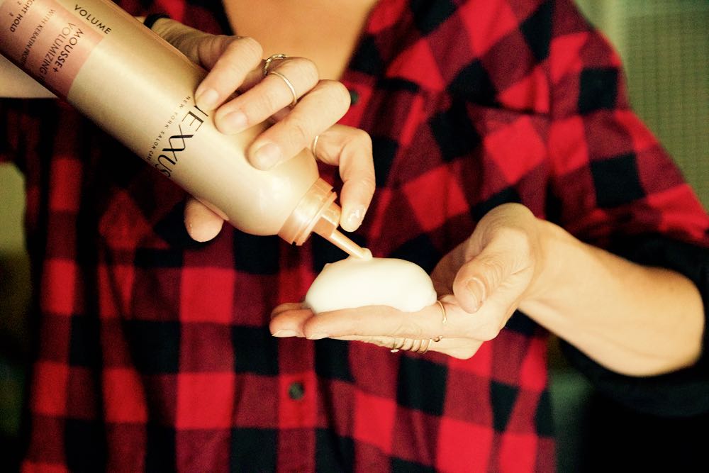 Nexxus Hair Care Volumizing Mousse for styling without blow drying