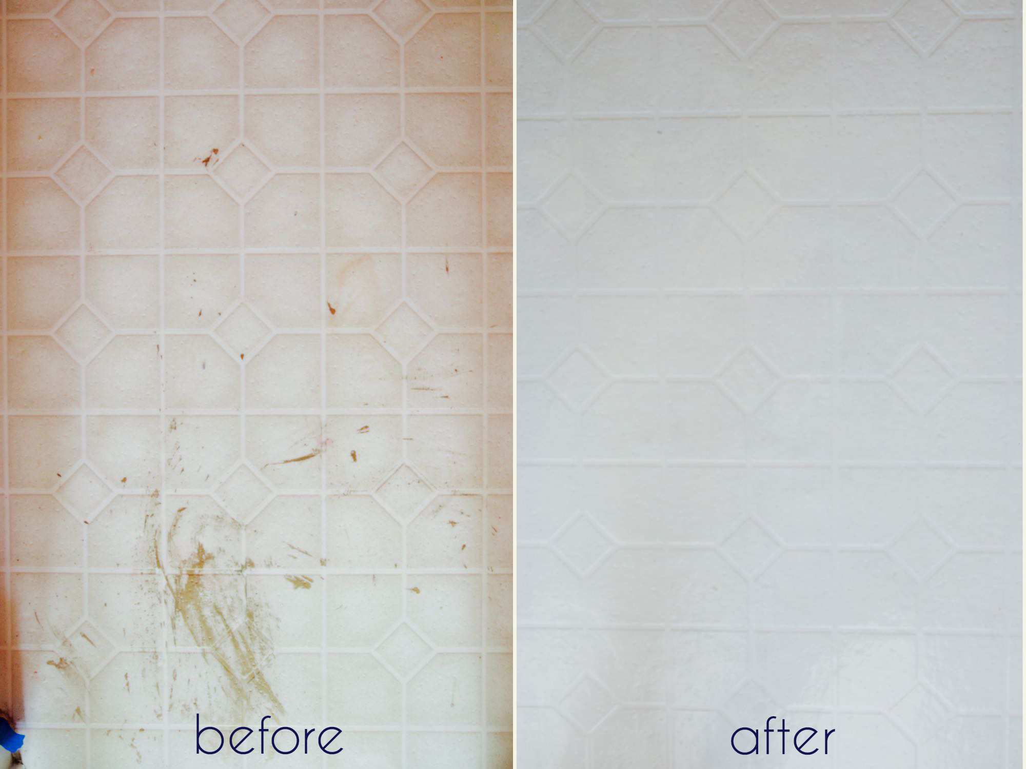 how to easily make over your bathroom tile using paint