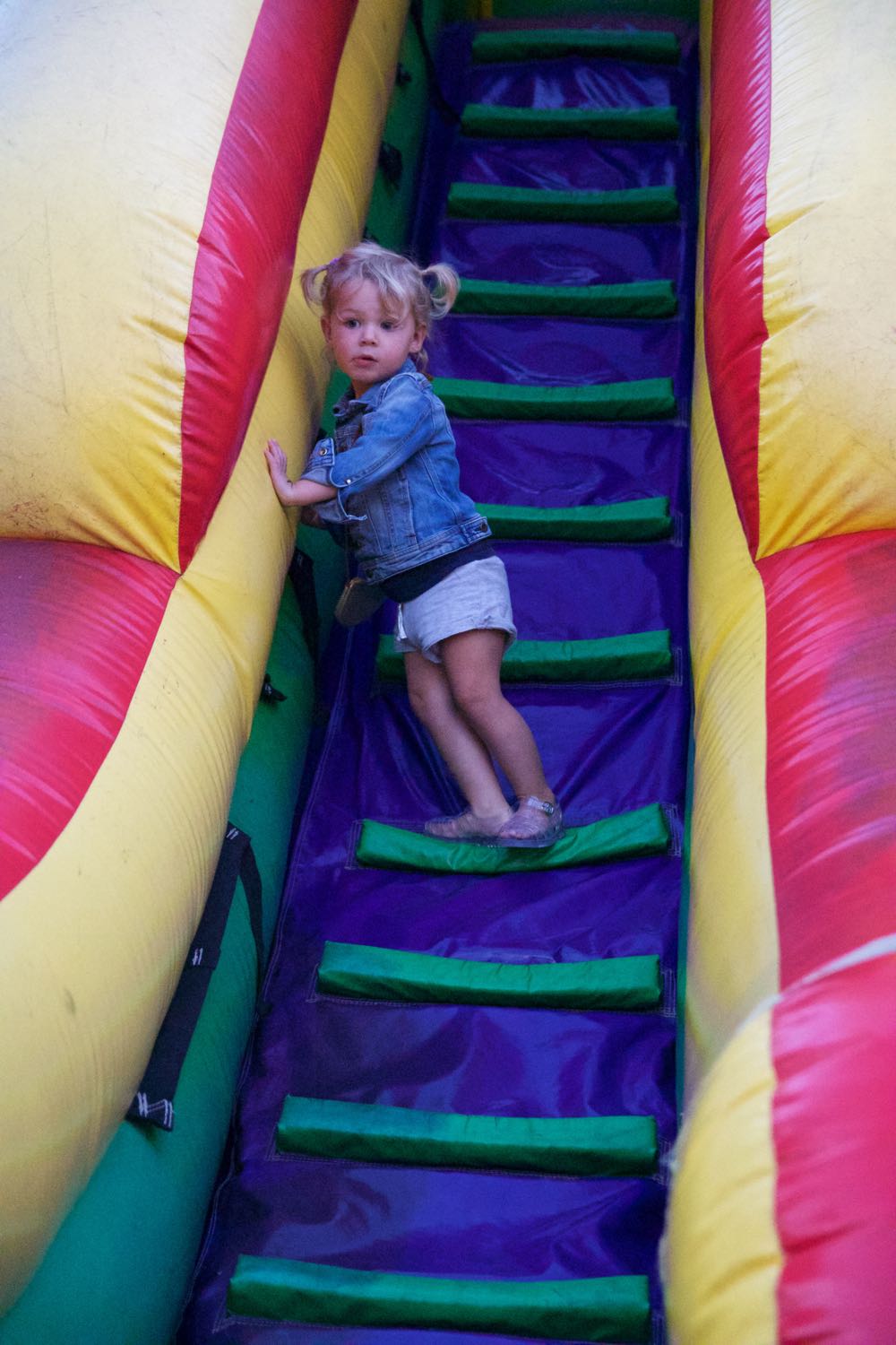 bounce house at san jose giants baseball game