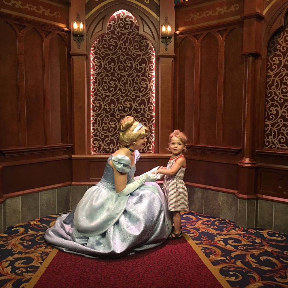 meeting cinderella at disneyland