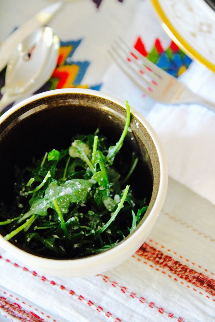 arugula and pecorino salad