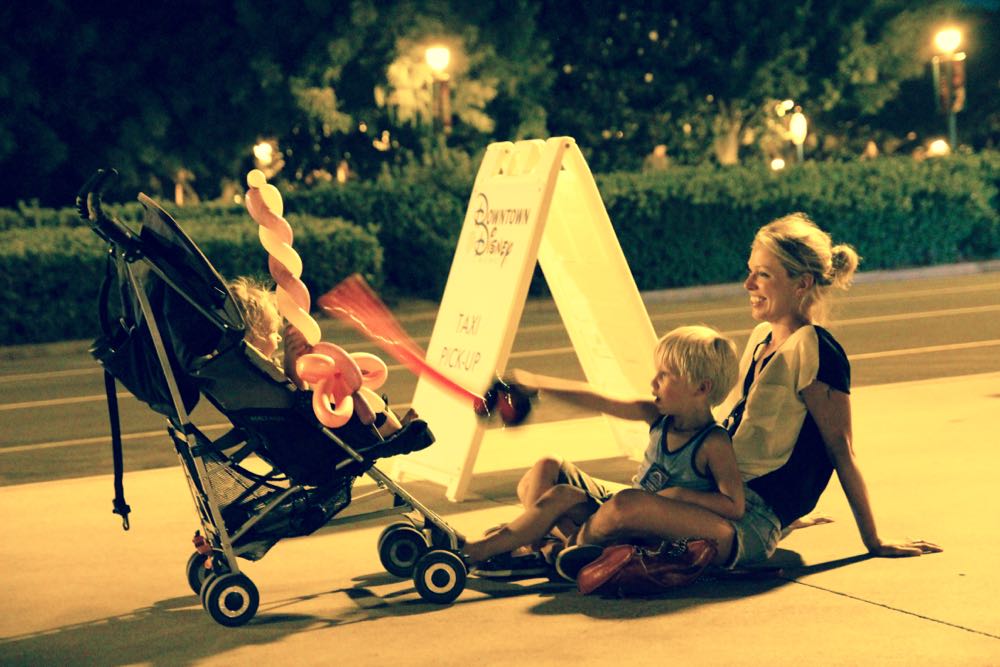 hanging out at downtown disney