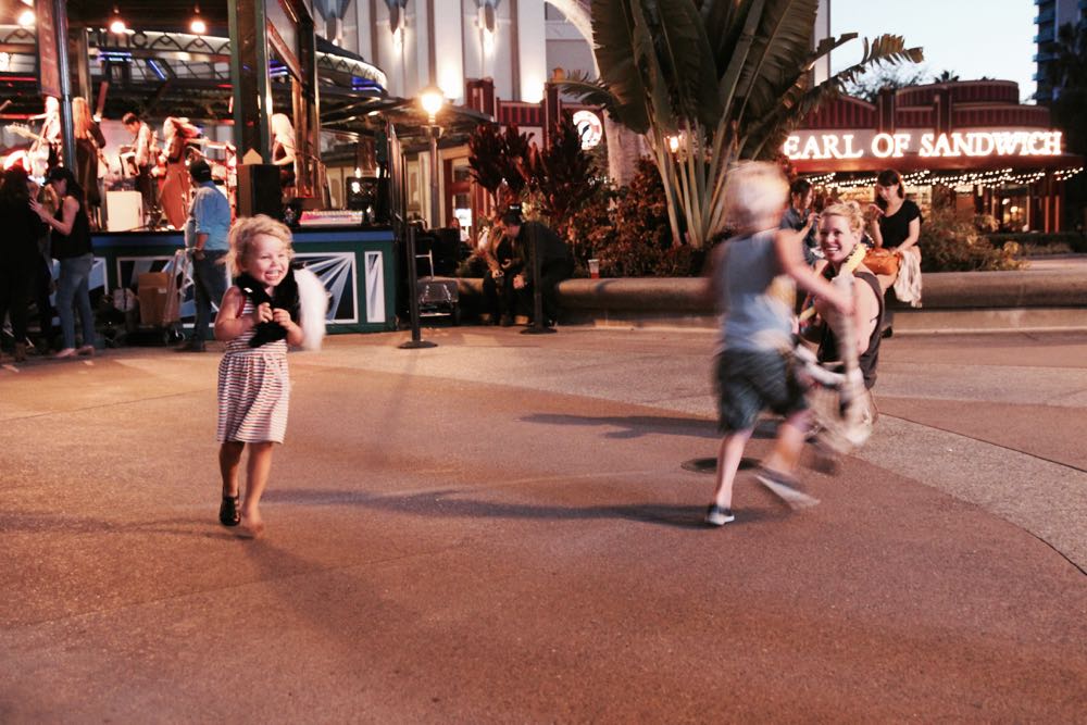 hanging out at downtown disney