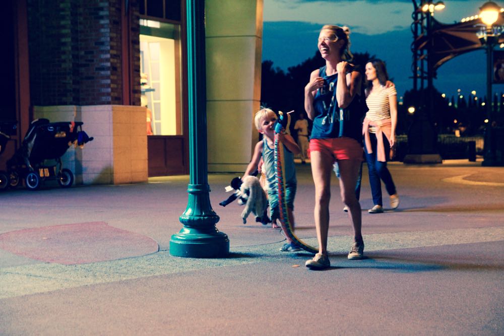 hanging out at downtown disney