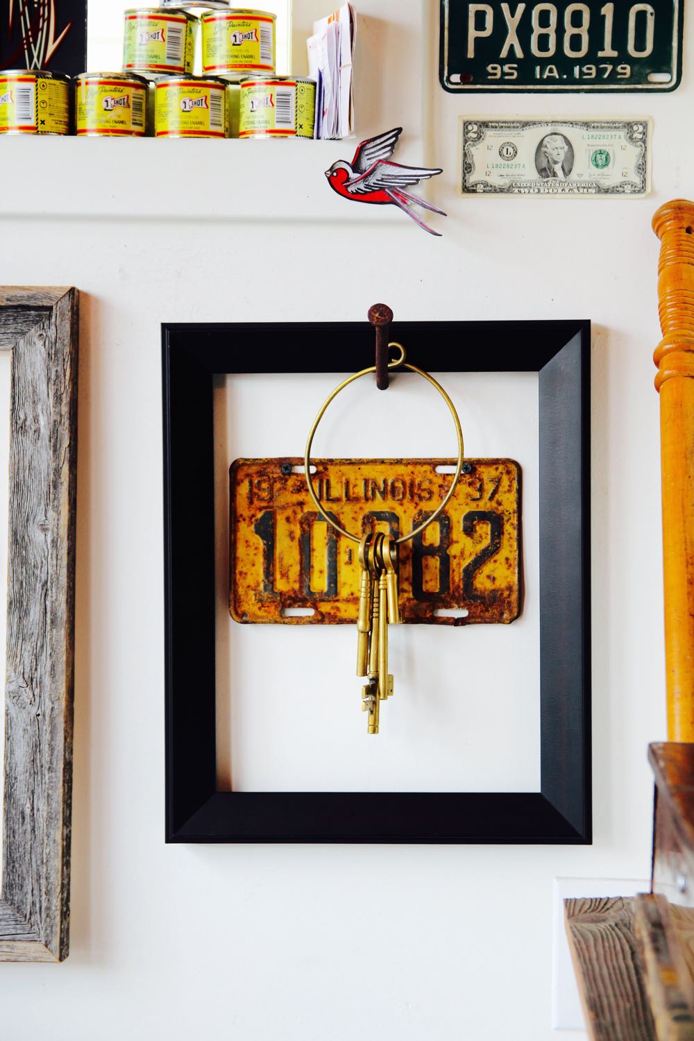 Gallery 1 art made from vintage license plates