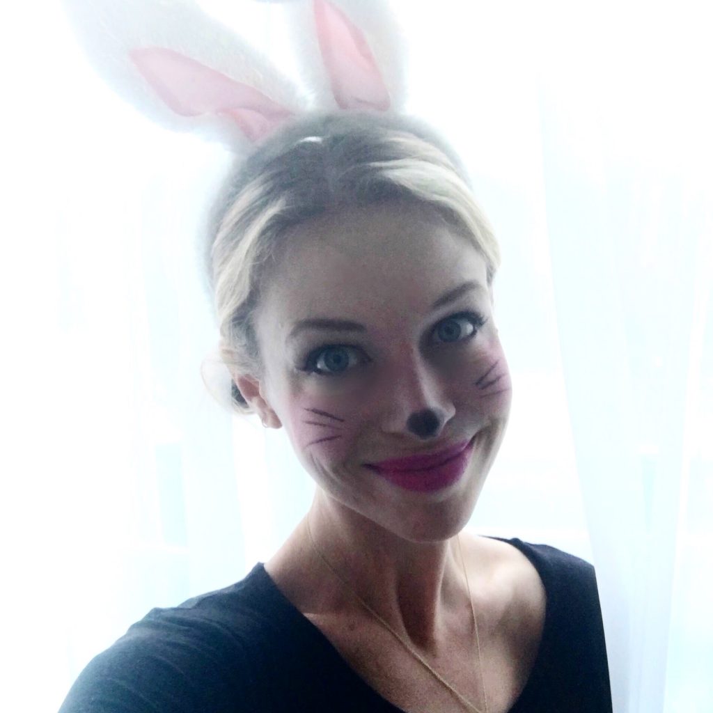 easy bunny makeup for halloween