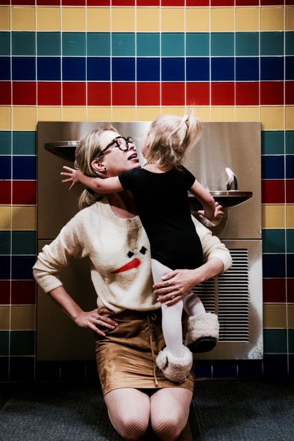 Jordan Reid and her daughter