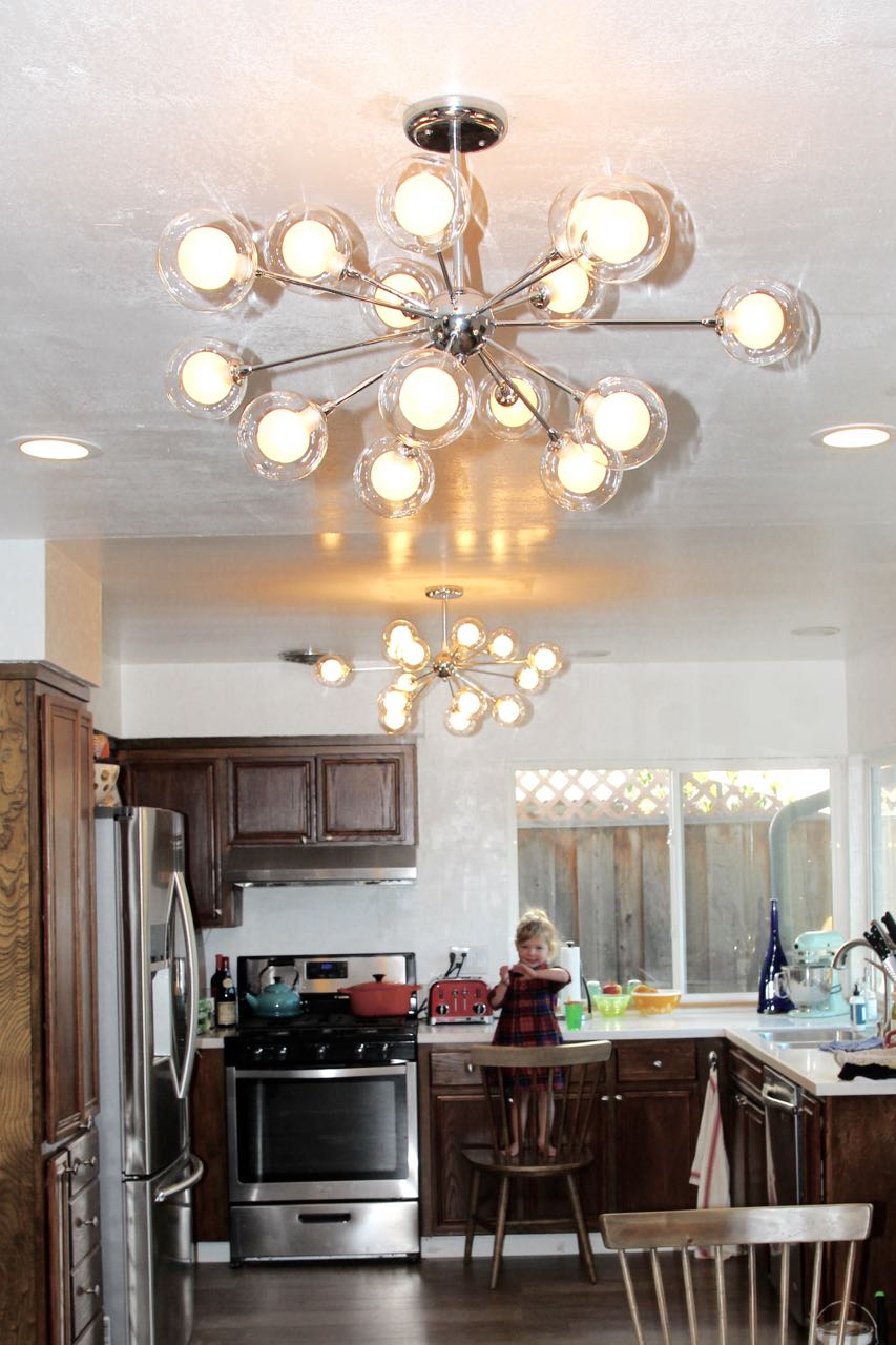 inexpensive flush mount sputnik light fixture