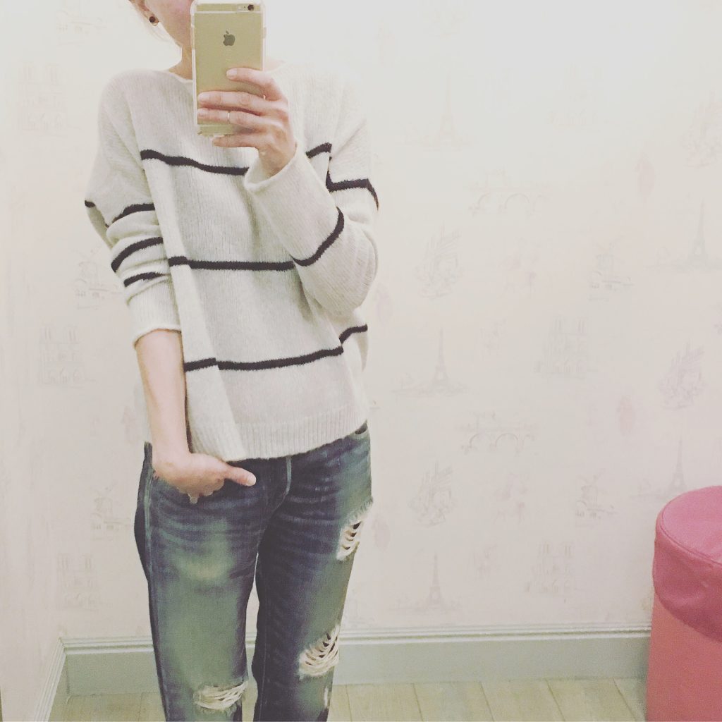 striped cashmere 360 sweater