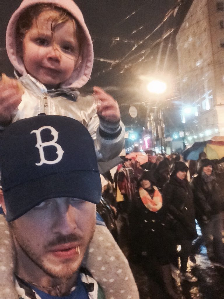 women's march on san francisco jan 21 2017 with kids