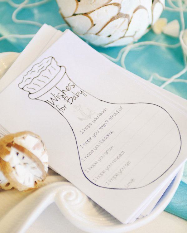 decor ideas for a nautical theme birthday party or baby shower