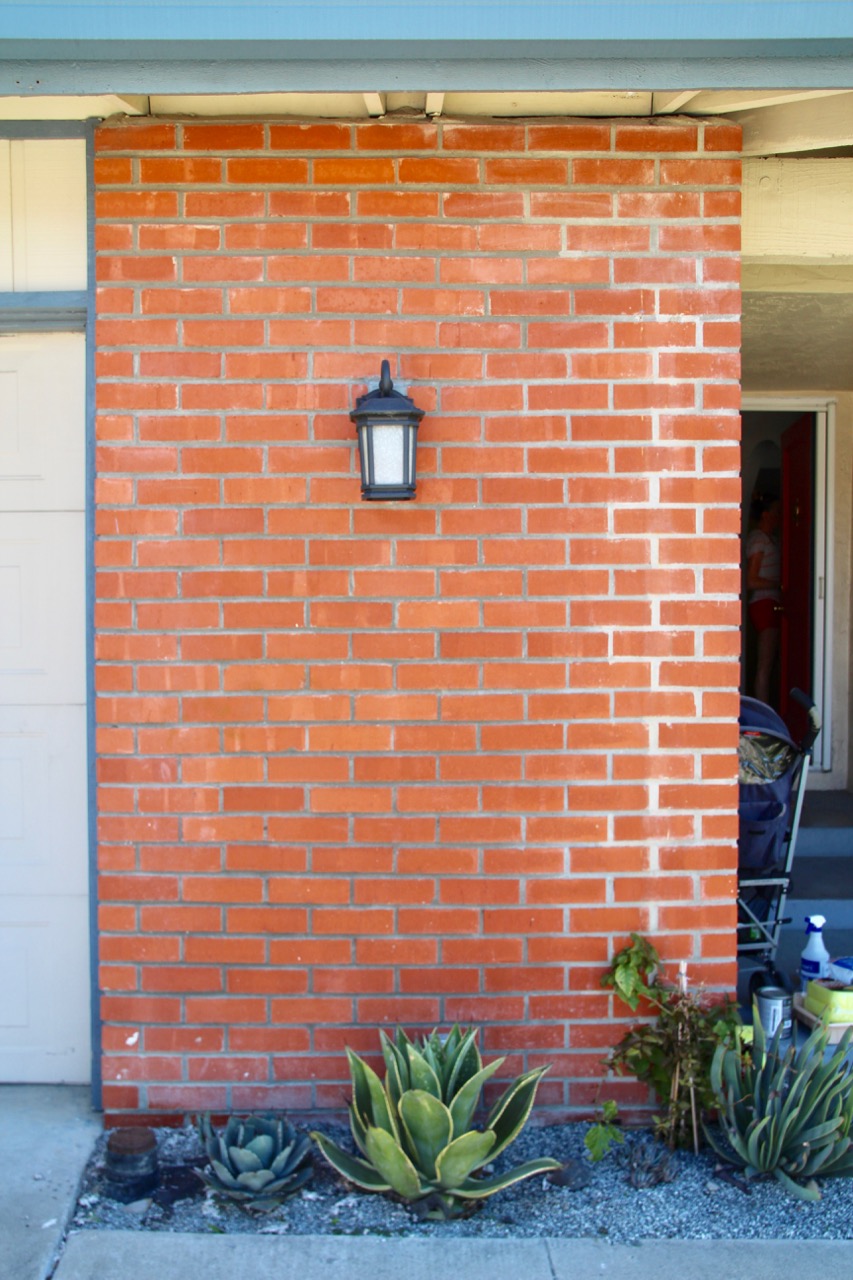 what to do with an ugly brick wall mortar wash and whitewashing