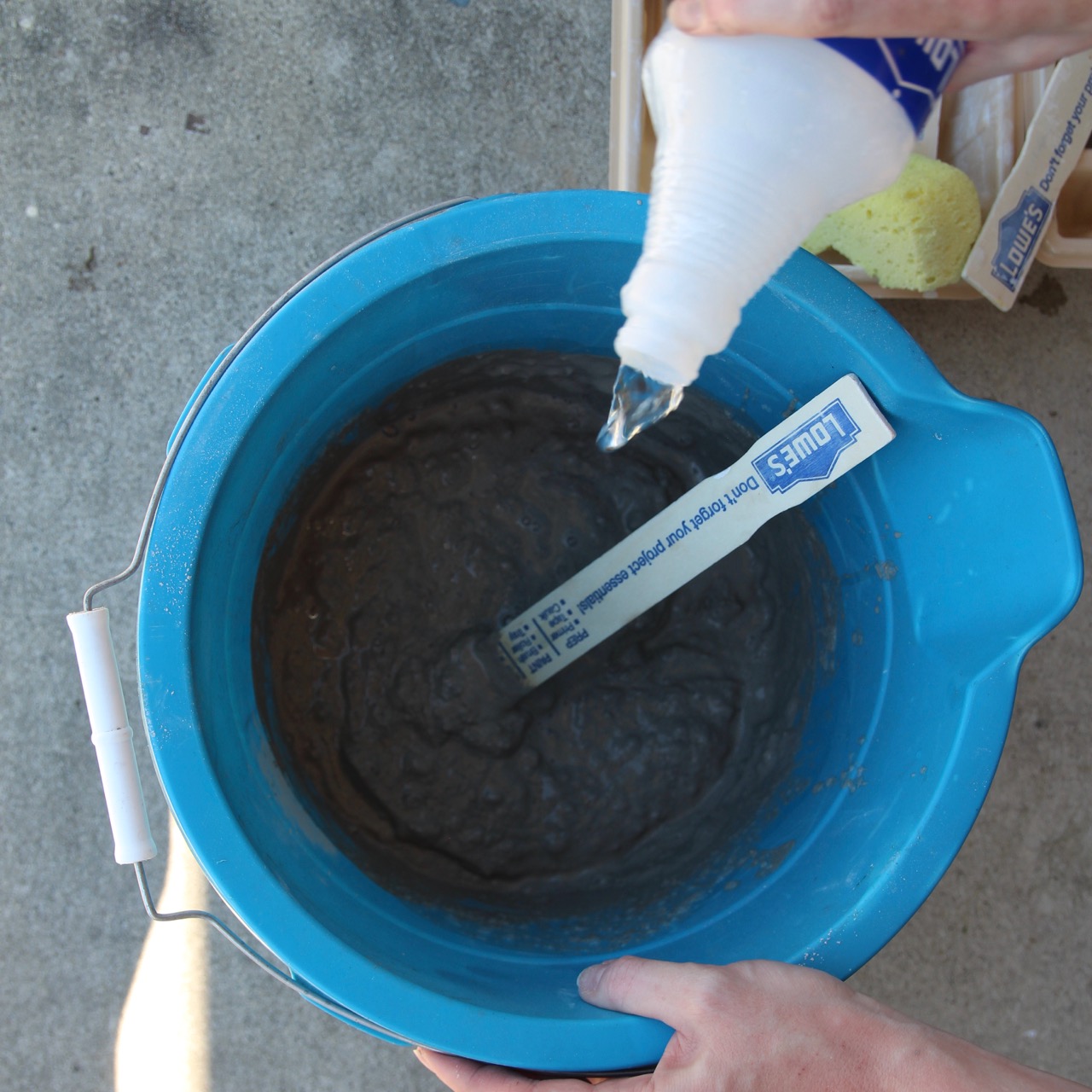 how to do a German smear mortar wash on your ugly brick