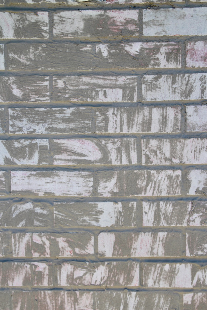 what to do with an ugly brick wall mortar wash and whitewashing