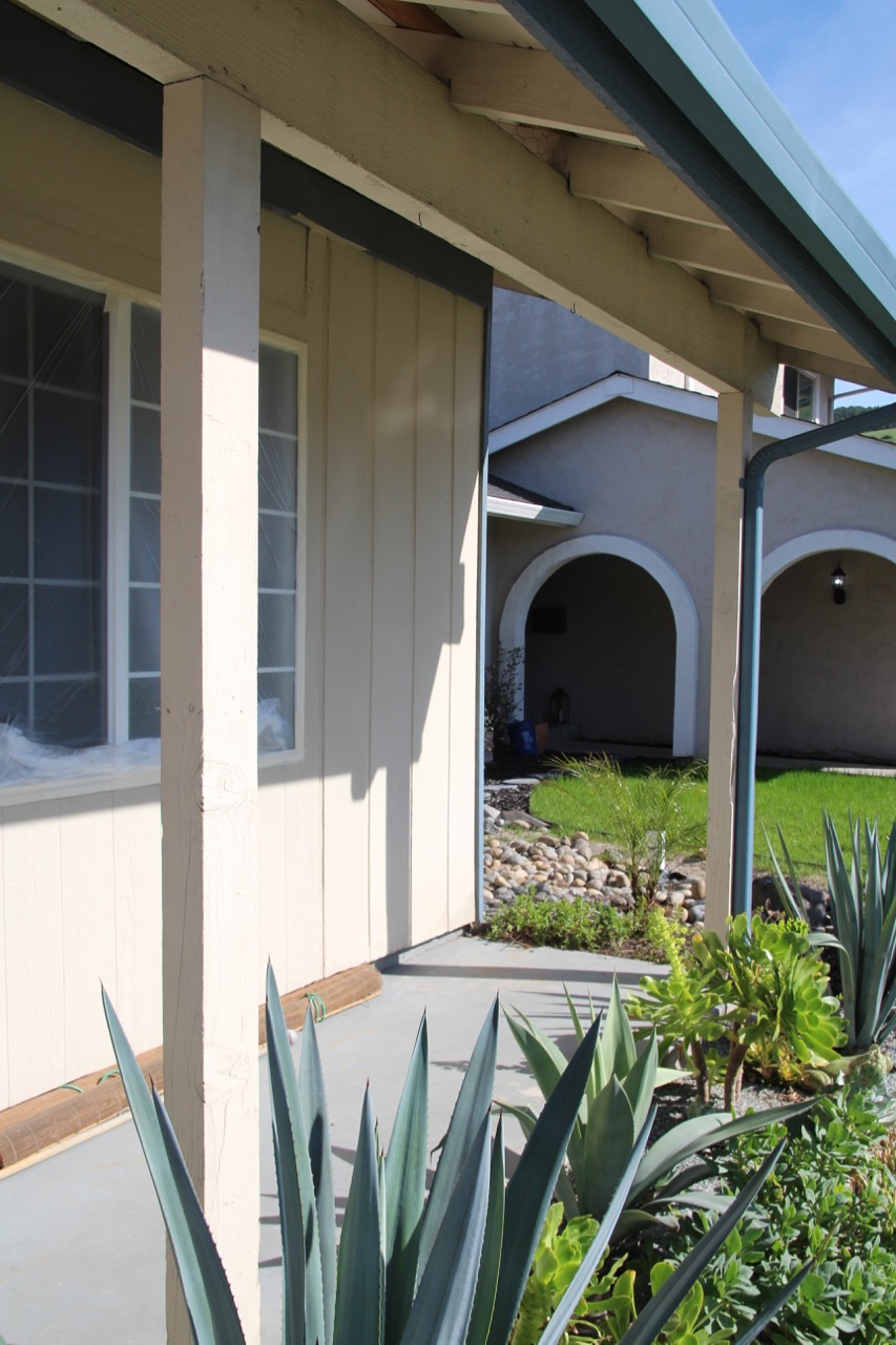 ideas for what to do about ugly exterior wood support beams