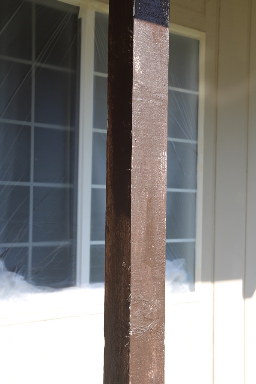 ideas for what to do about ugly exterior wood support beams
