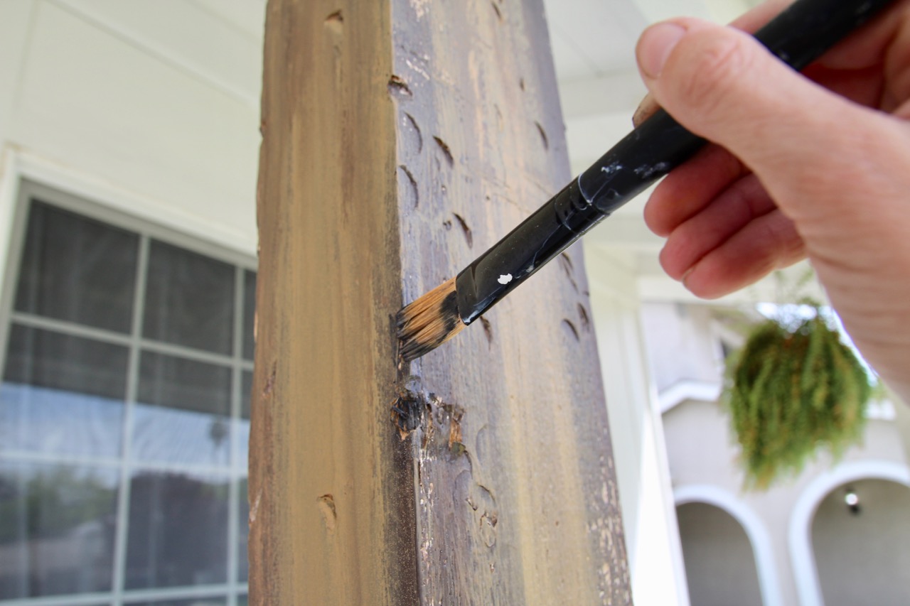 how to make wood posts look like reclaimed barn rustic wood
