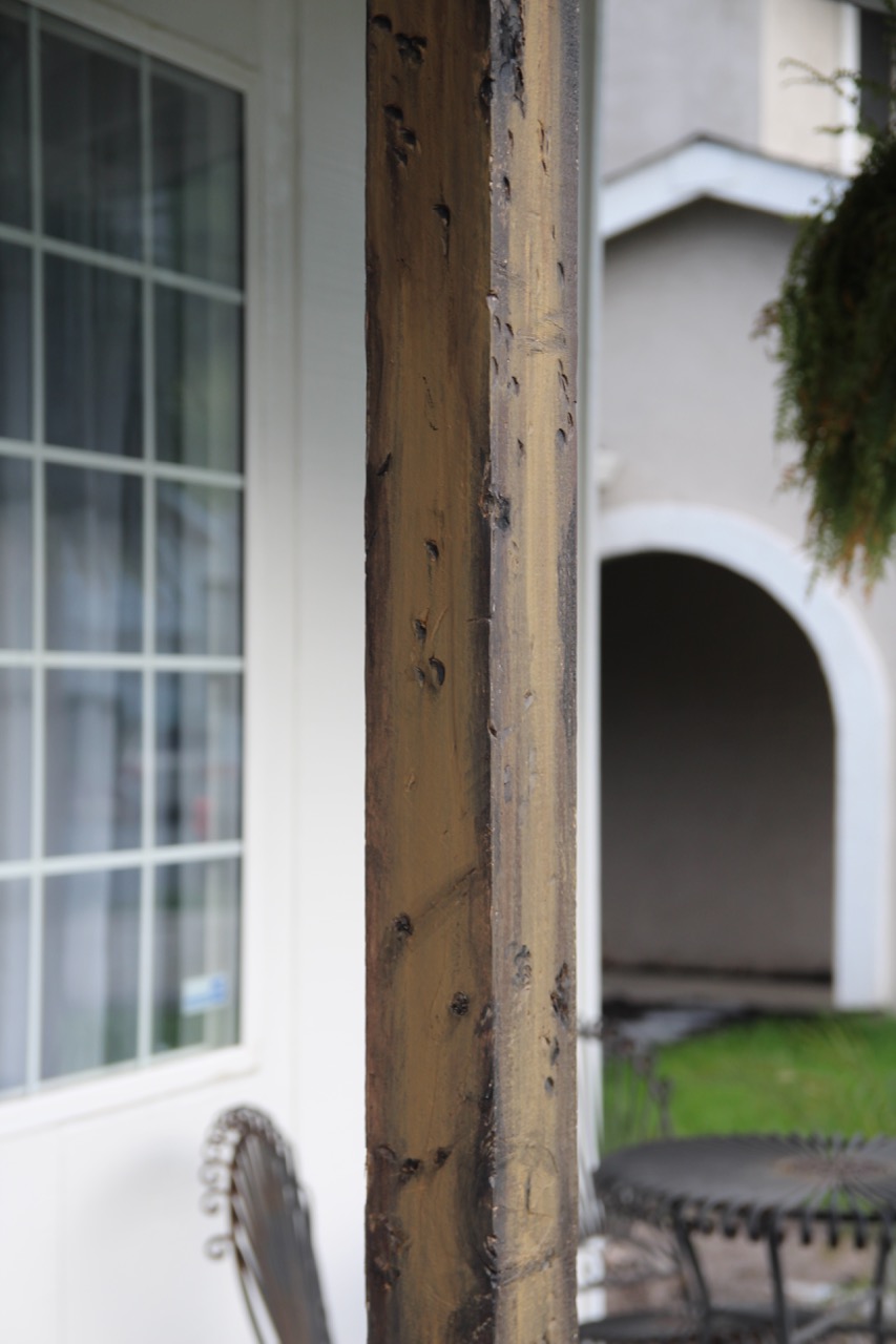 how to make wood posts look like reclaimed barn rustic wood