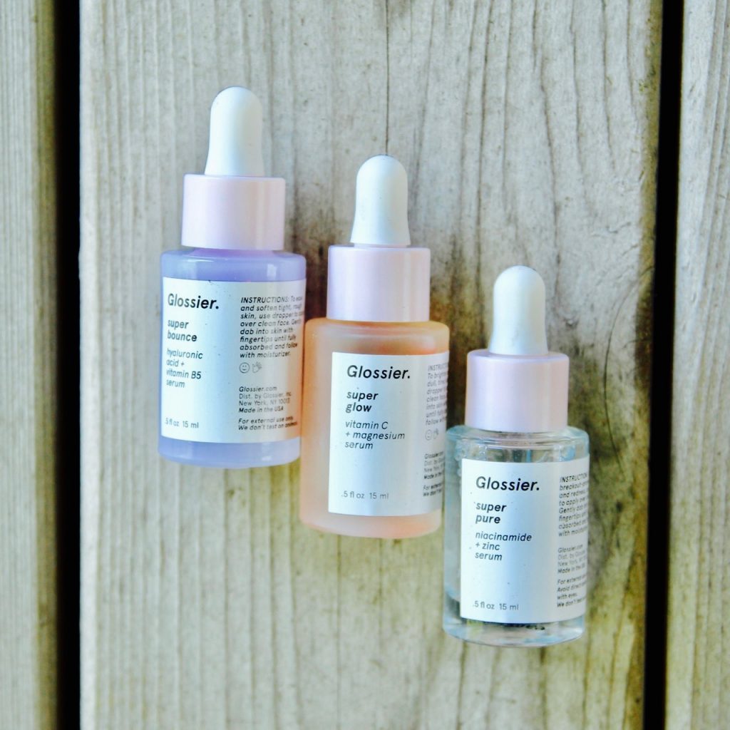 glossier serum trio on ramshackle glam
