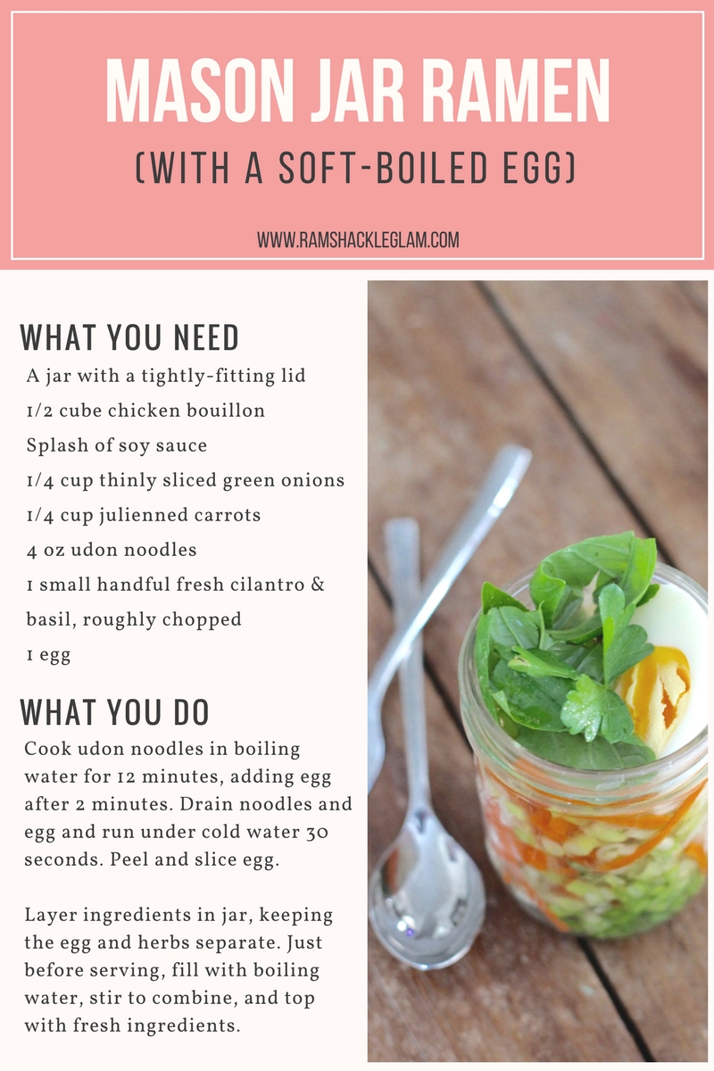 How To Make Homemade Ramen Soup...In A Mason Jar