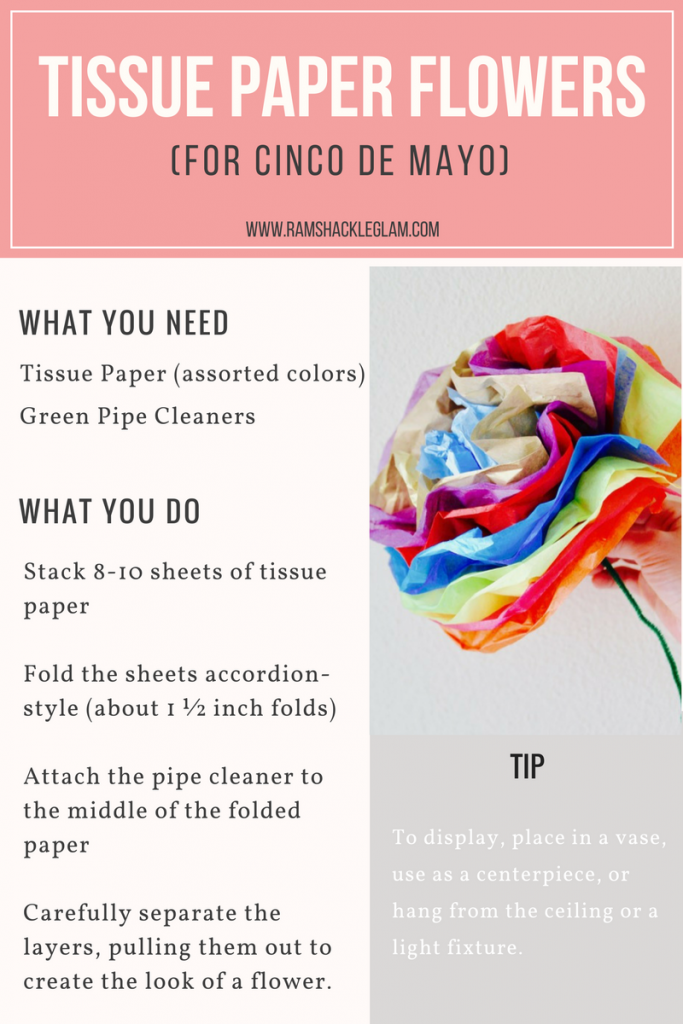 how to make tissue paper flowers for cinco de mayo