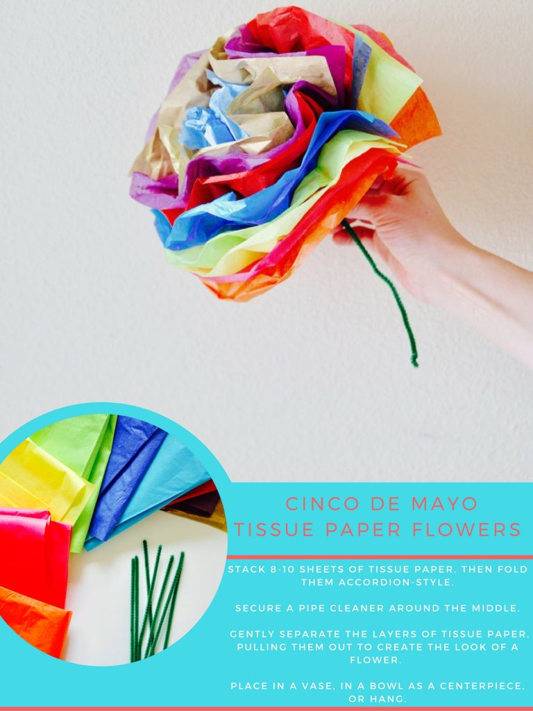 how to make tissue paper flowers for cinco de mayo