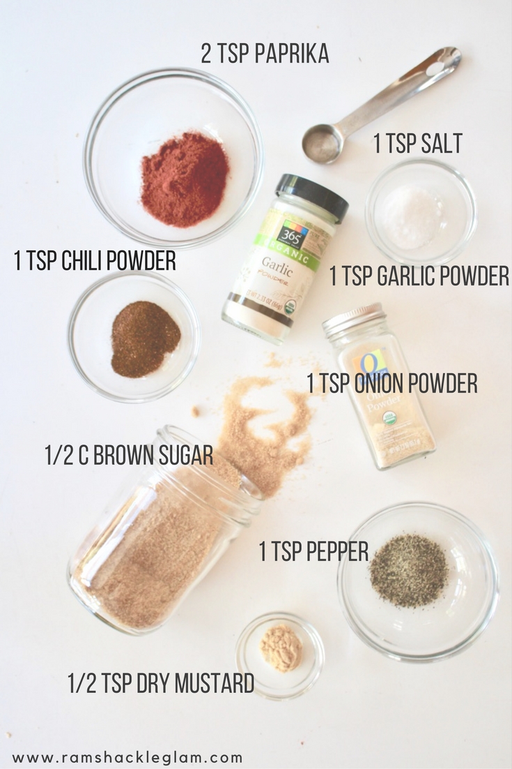 brown sugar and garlic dry rib rub