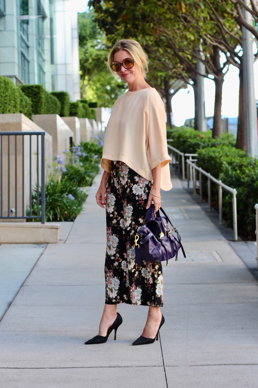 floral reformation pants