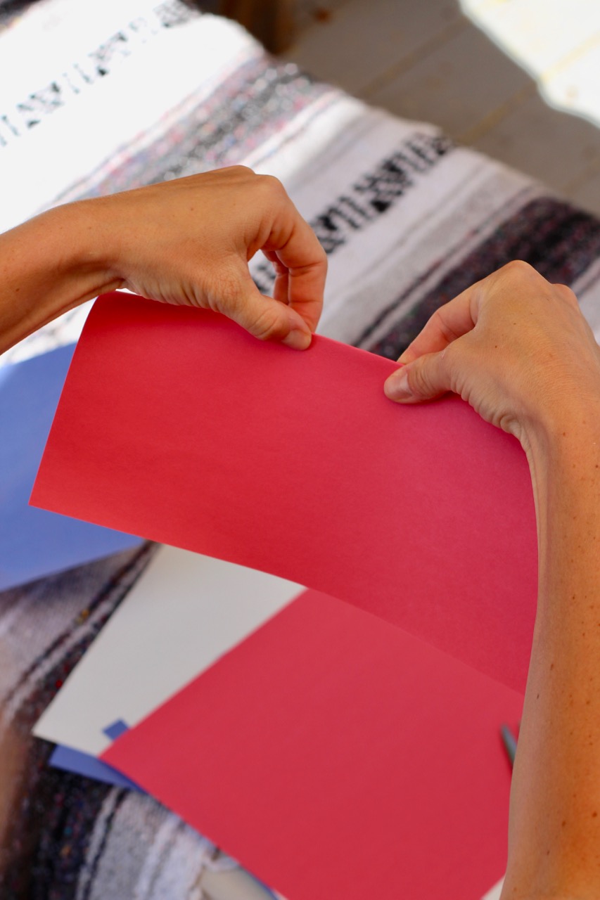 how to make paper hanging lanterns for fourth of July