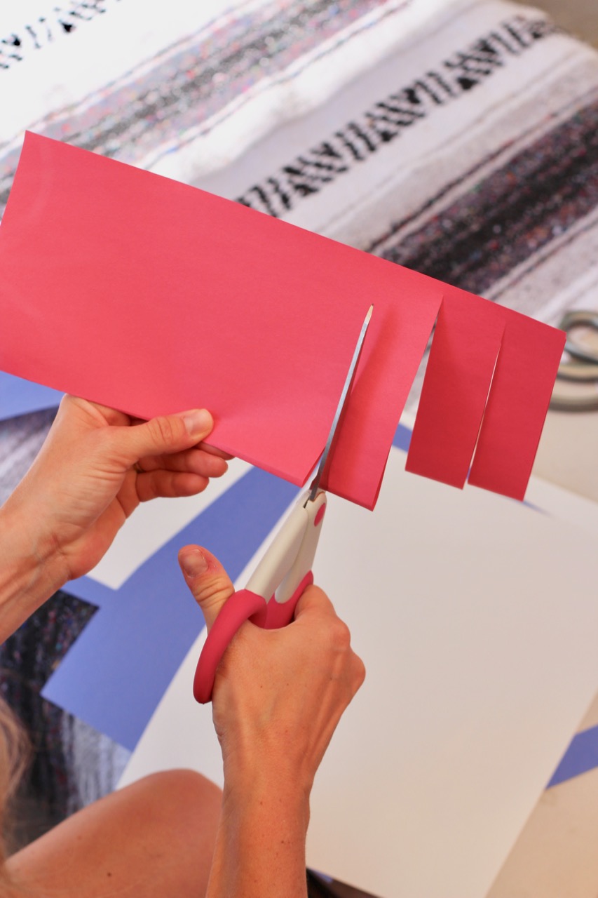how to make paper hanging lanterns for fourth of July
