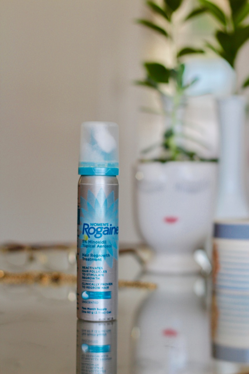 rogaine women's minoxidil foam for hereditary hair loss