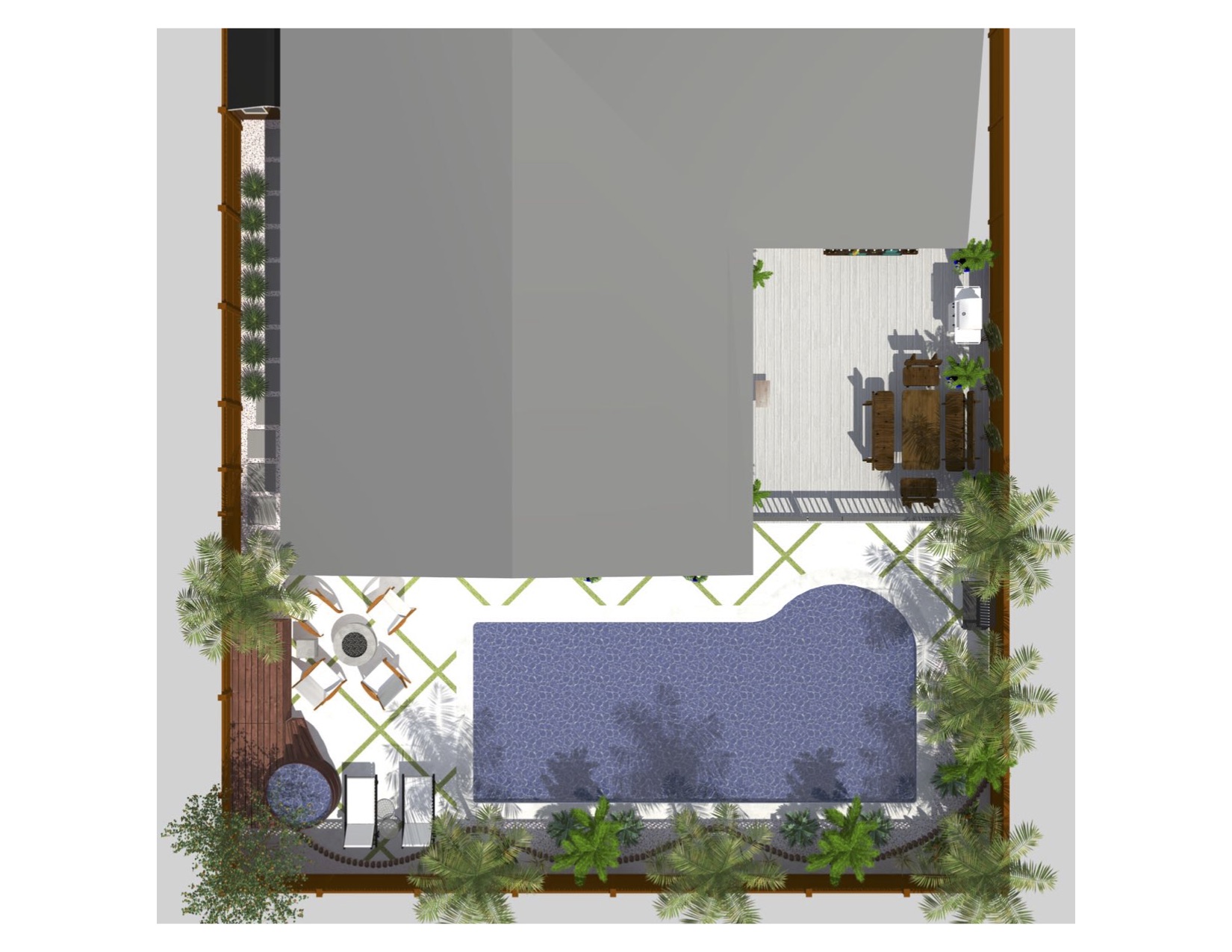backyard makeover 3-d image