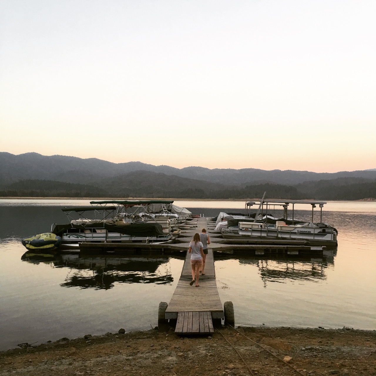 Camping weekend in Lake Pillsbury, California