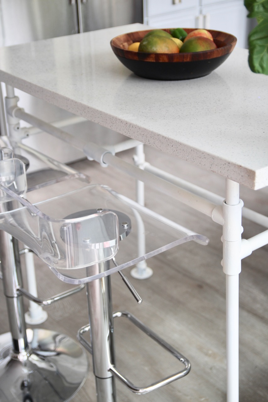 how to make a kitchen table out of plumbing pipes