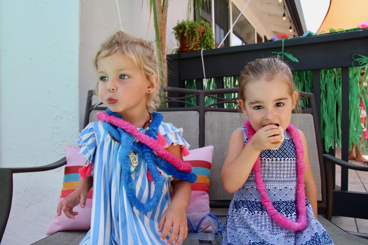 pink elephant organics striped dress