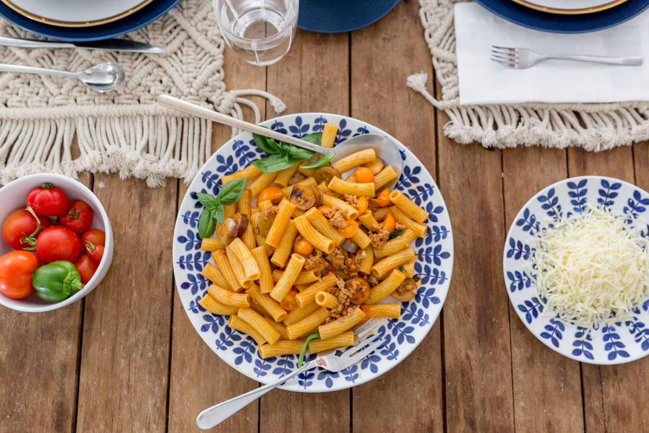 Rigatoni with Pork and Eggplant Ragu