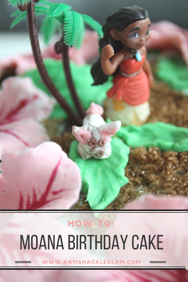 how to make a moana theme birthday cake