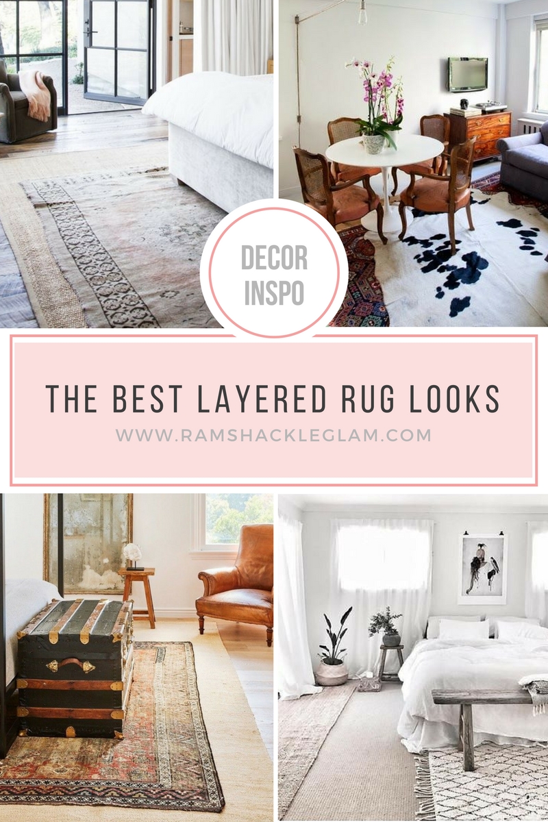how to layer rugs in your living room or bedroom