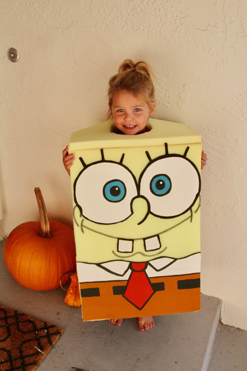 how to make a homemade spongebob squarepants halloween costume