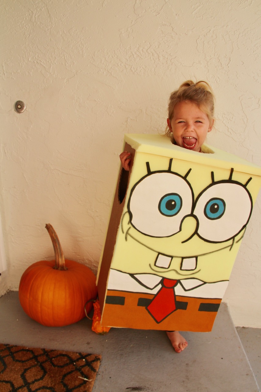 how to make a homemade spongebob squarepants halloween costume