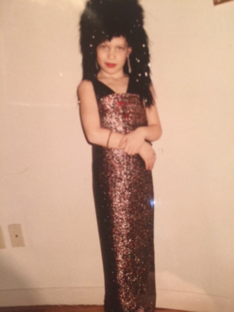 1980s sparkly cher halloween costume homemade