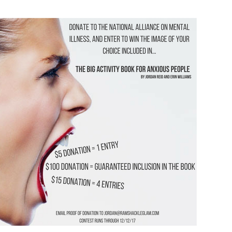 support the national alliance on mental illness and the big activity book for anxious people