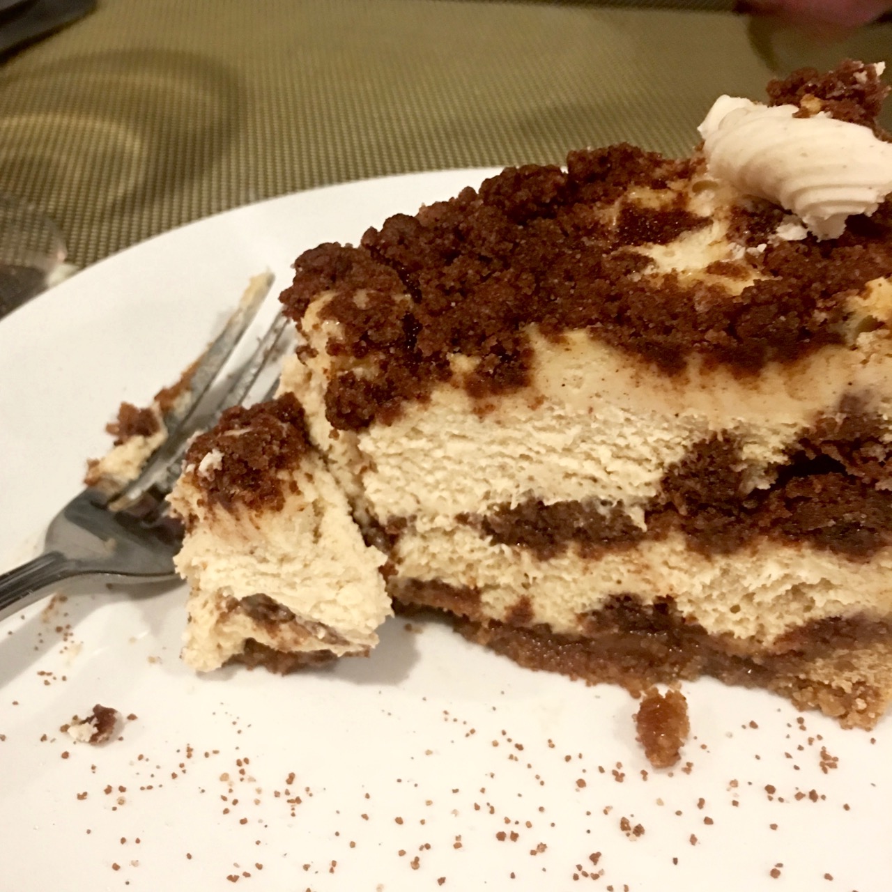 cheesecake at shy cellars in amish country Ohio 